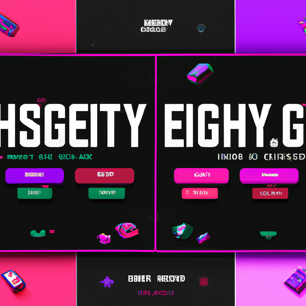 Nebula Arcade hero collage: neon arcade cabinets, HUD overlays and a comet of pixels