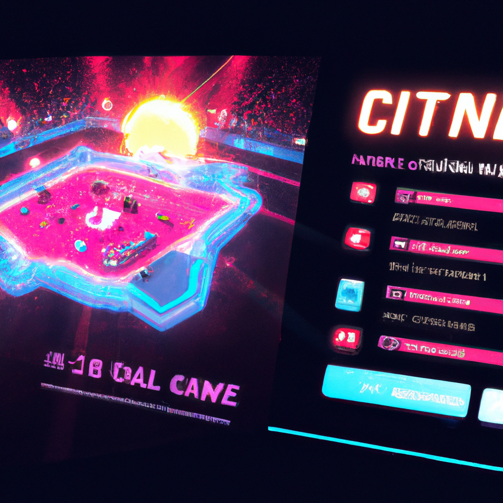 Jump-start mode screenshot: neon arena and active HUD
